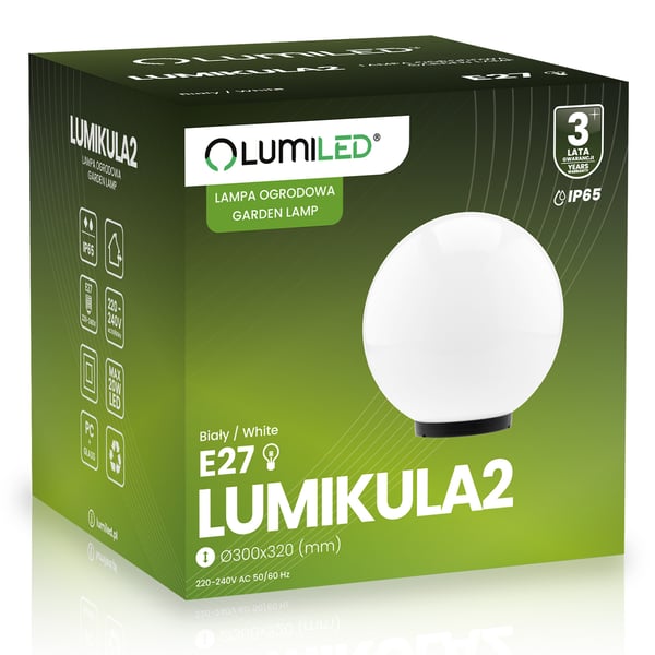 Ulkopuutarhavalaisin LUMIKULA2 LUMILED 30CM E27 IP65