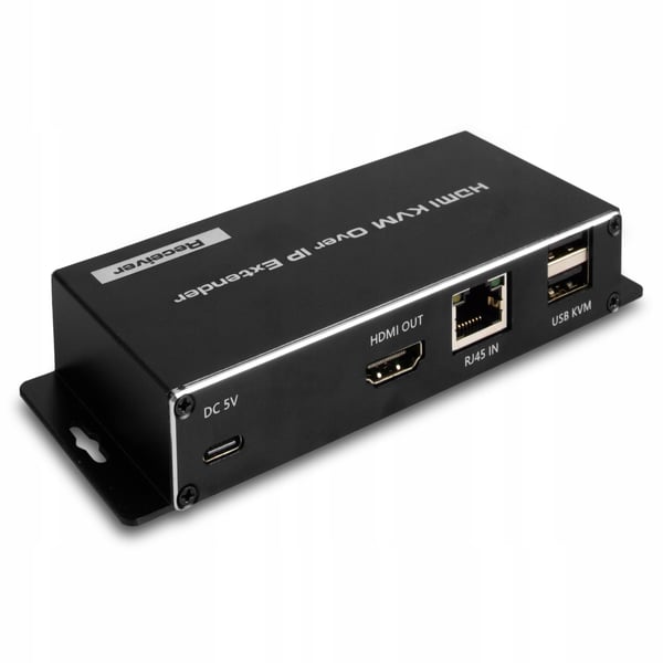 HDMI 2.0 LAN KVM-forlænger 2xUSB RJ45 180M ETHERNET