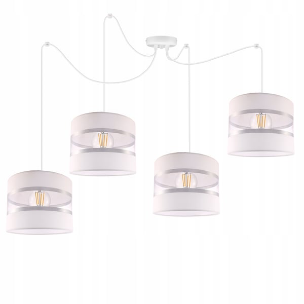 Lofthængende lampe med loftskrone og edderkopskærm
