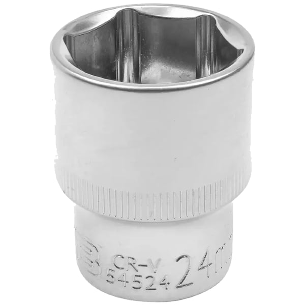 JCB Topnøgle 1/2" 24 mm 6-kant Cr-V