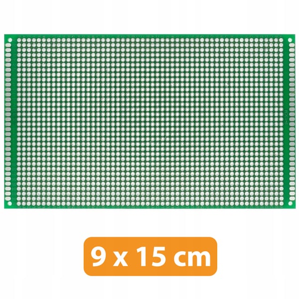 Kaksipuolinen universaali prototyyppilevy 90 x 150 mm vihreä