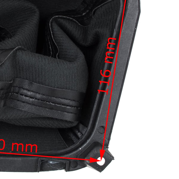 Hyundai Tucson I 04-10 gearknap sølv med sort bellows og ramme 5 gear