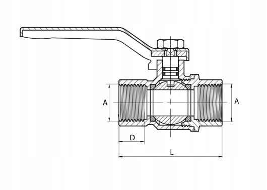 Gaskulventil 3/4"