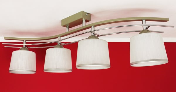 Lofthængende lampe, lysekrone, glasplade