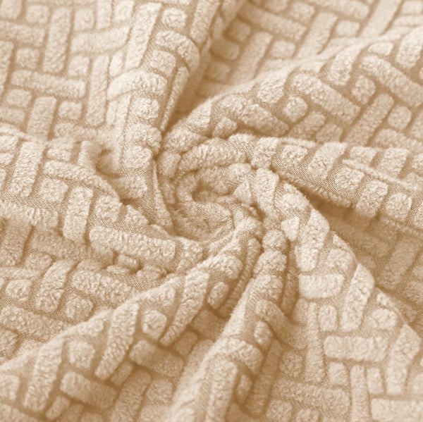 Sædebetræk 40x40cm beige elastisk jacquard [60-Z1-BZ]