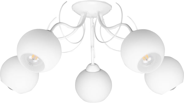 Loftlampe med glasskærme klassisk E27