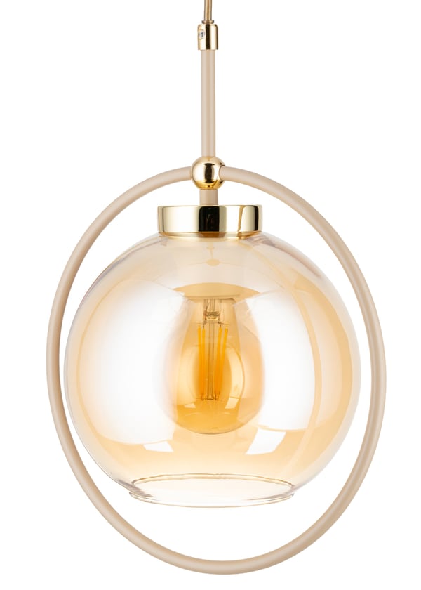 Galaxy Beige glas hänglampa 3xE27