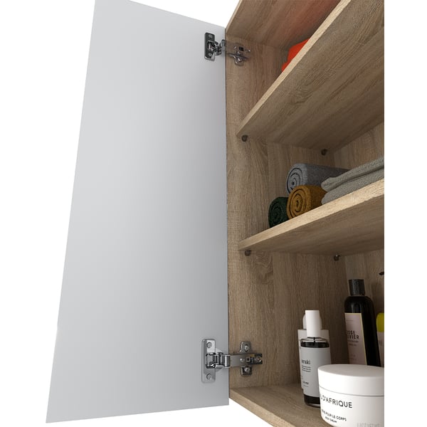 Kylpyhuoneen seinäkaappi Sonoma Oak Matte White 60 CM Kylpyhuonepylväs