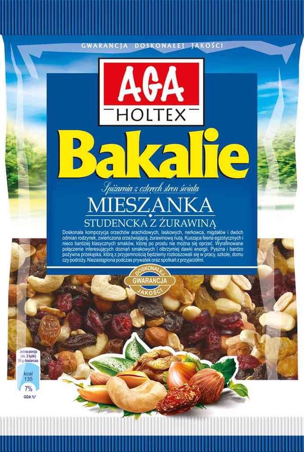 Aga Holtex Student Mix 150g kuivatut hedelmät
