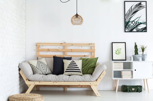 Hængende lampe, loftslysekrone, træ, LED lampeskærm