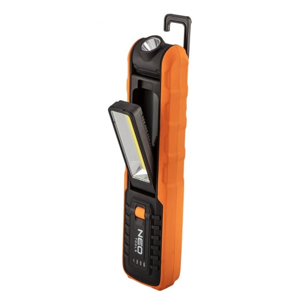 BATTERIDRIVEN VERKSTADSLAMPA 500 LM COB + FICKLAMPA + FOT - T N99-065