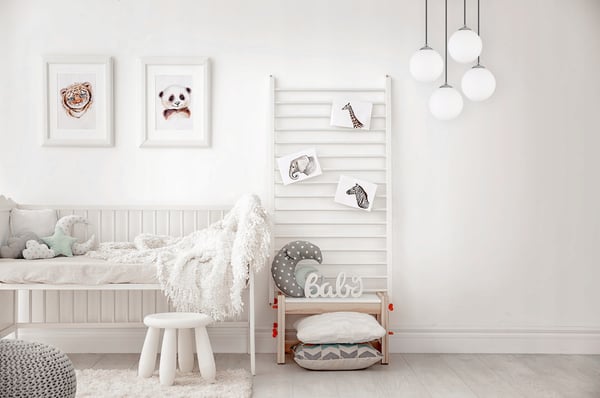 Hængende loftlampe, plafon, kugle, gylden krom, LED