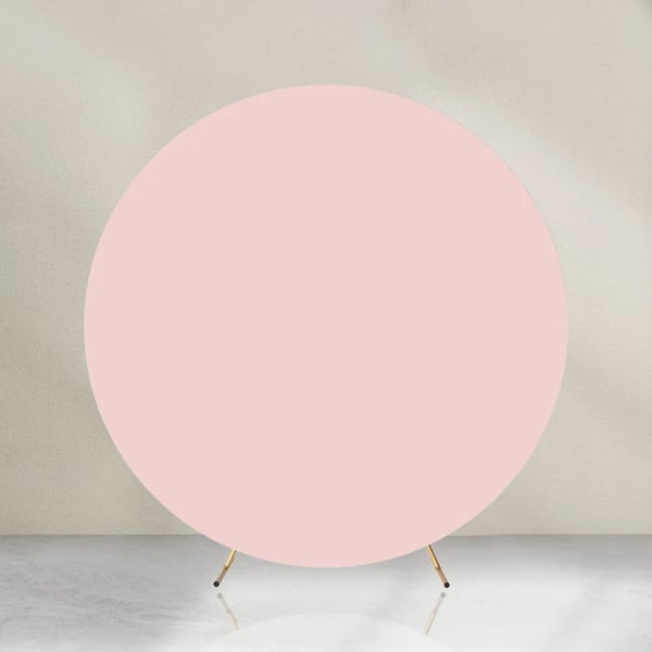 Dobbeltsidet beskyttelse til ballonbue fotovæg rund 200 cm rosa