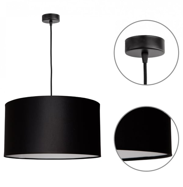 Riippuvalaisimen varjostin moderni kangas 40 cm LED