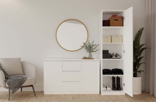 Malwa SD-50 hvid garderobe