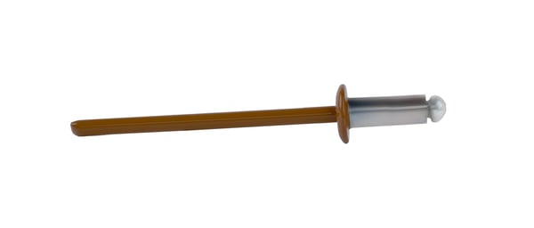 Åbne aluminiumnitter 3,2x8mm RAL8003