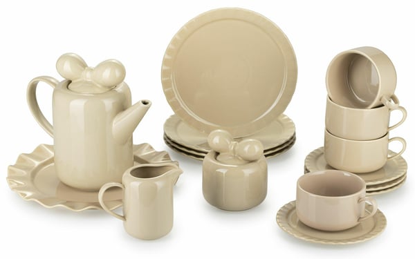 Sofia Beige Kaffeservis 12 Delar