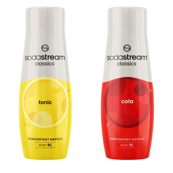 2x Sodastream Tonic -siirappi + kolamehutiiviste veden kyllästämiseen