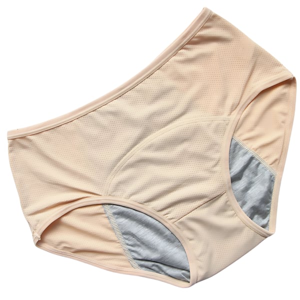 Beige menstruationsbukser størrelse S