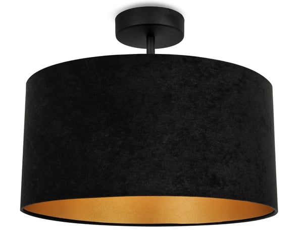 LOFTSLAMPE MED SKÆRM I GULD FLØJL LED-UDVALG