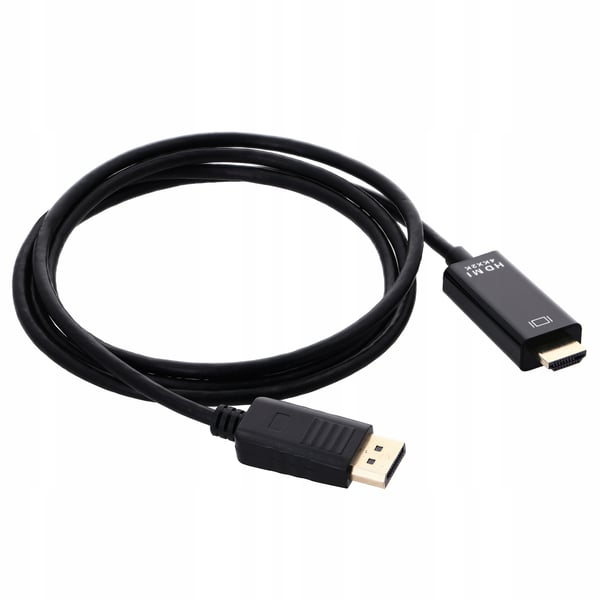 DISPLAY PORT - HDMI -kaapeli 1,8 m DP DisplayPort 4K -sovitinkaapeli - PAWONIK