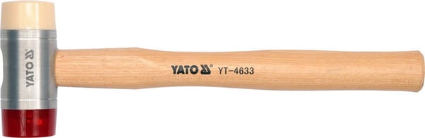 PU/NYLON METALPLAHAMMER MED HICKORY-SKAFT 22 MM - YT-4630