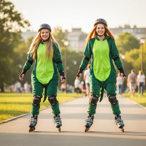 Herrpyjamas i ett stycke med dinosaurie, kigurumi, förklädnad, onesie, dinosaurie-kostym - L