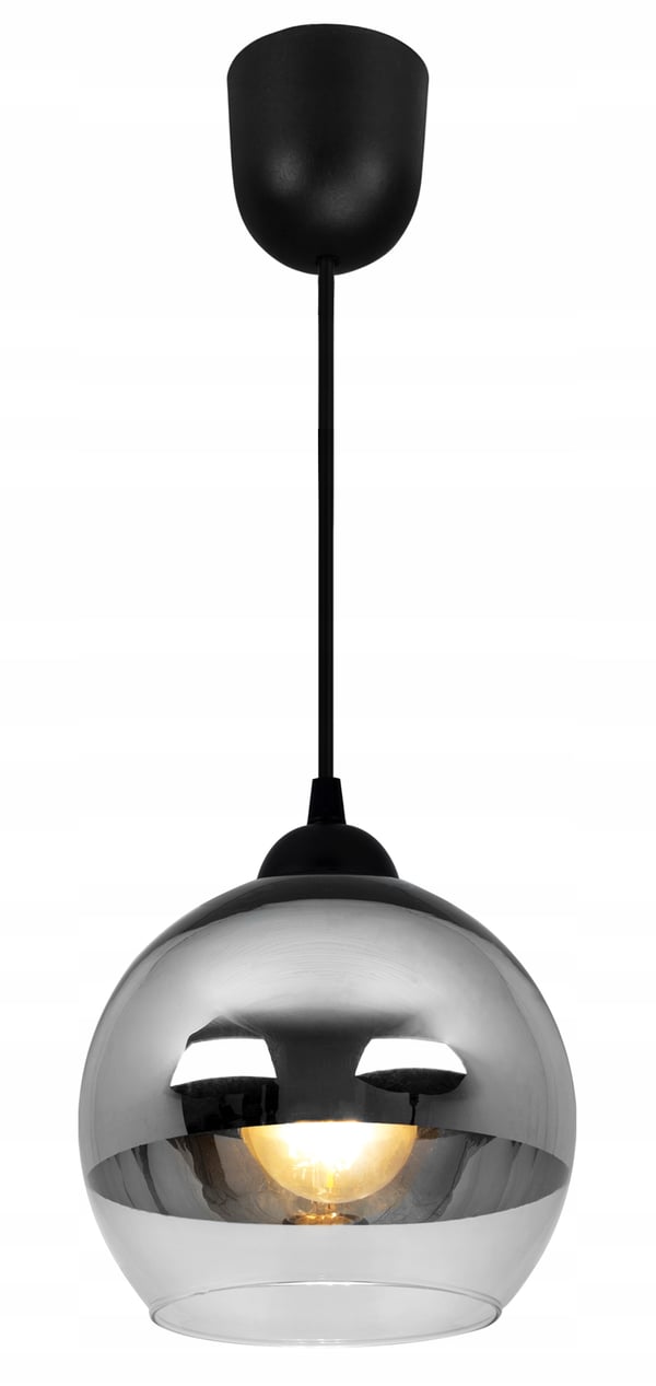 ELEGANT HÆNGELAMPE, GLASLAMPE, KROM LED