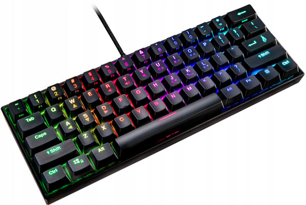 SureFire KingPin M1 Kablet Gamingtastatur 60% RGB QWERTY Engelsk