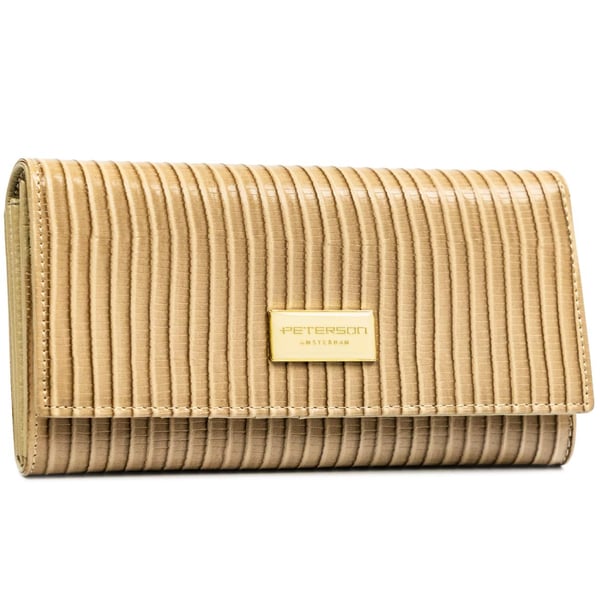 Damplånbok i läder+PU PTN PS122-CRV-2357 Khaki