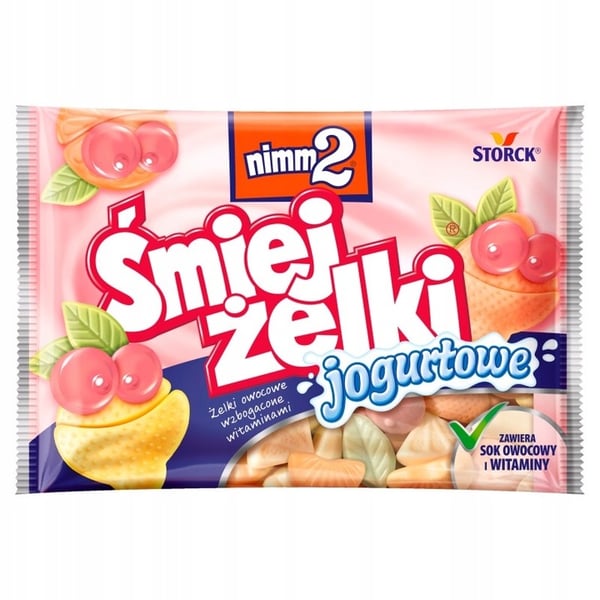 nimm2 Śmiejki jogurttihyytelöt Vitamiineilla rikastetut hedelmähyytelöt 100 g