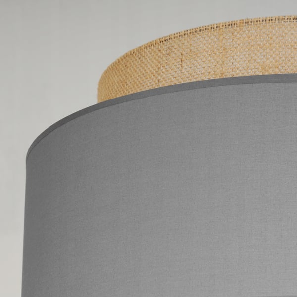 Hængende lampe, loftslysekrone, lampeskærm, boho juta