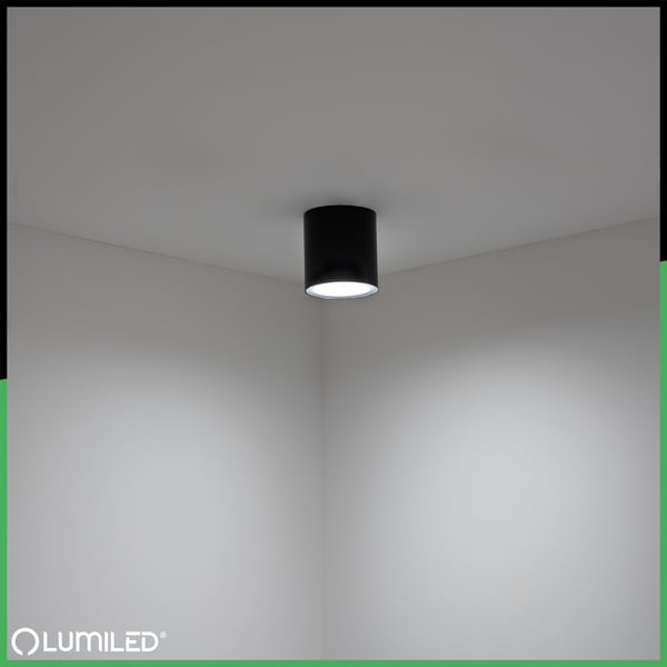 Påbygget rørformet havelampe udendørs GU10 LED IP54 rund 95mm RONDE LUMILED