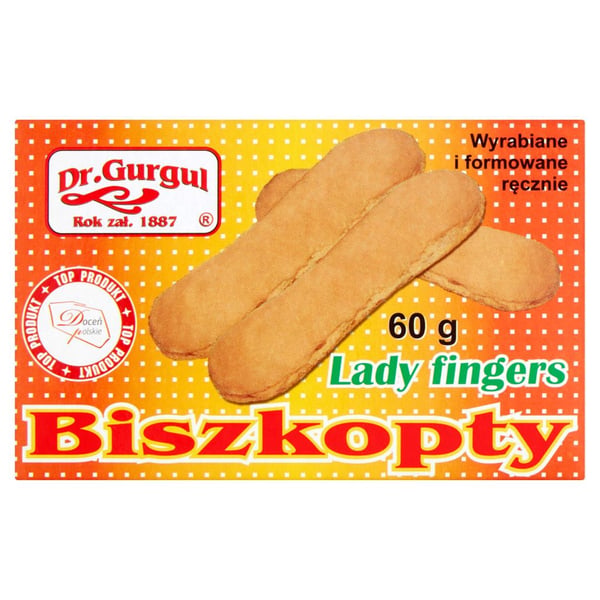 Dr. Gurgul Lady Fingers -keksit 60 g Dr. Gurgul Lady Fingers -keksit 60 g