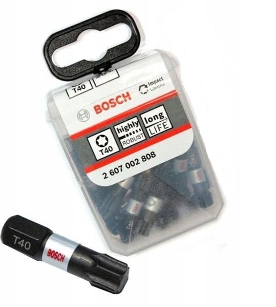 BITS, SKAFT, SPIDS T40 25MM IMP 25STK - B 2607002808