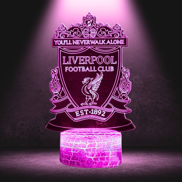 Liverpool FC Anfield 16 LED 3D Barnbordsnattlampa + Fjärrkontroll