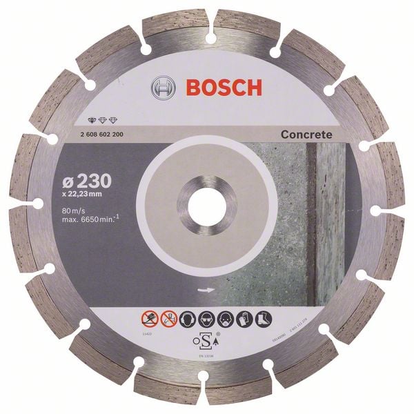 SEGMENTERET BETON DIAMANTKLINGE 230 MM - B 2608602200