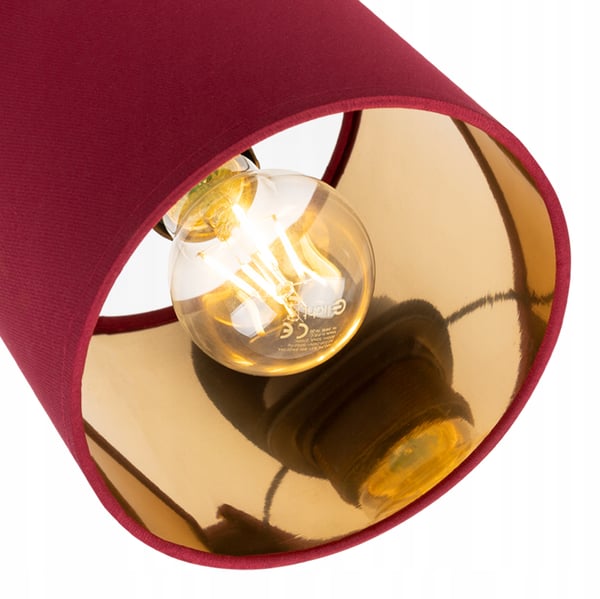 Lofthængende lampe med gylden LED-loftlampe