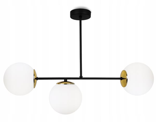 MODERNE HÆNGELAMPE MED GLASKUGLER LED-LYKRONE