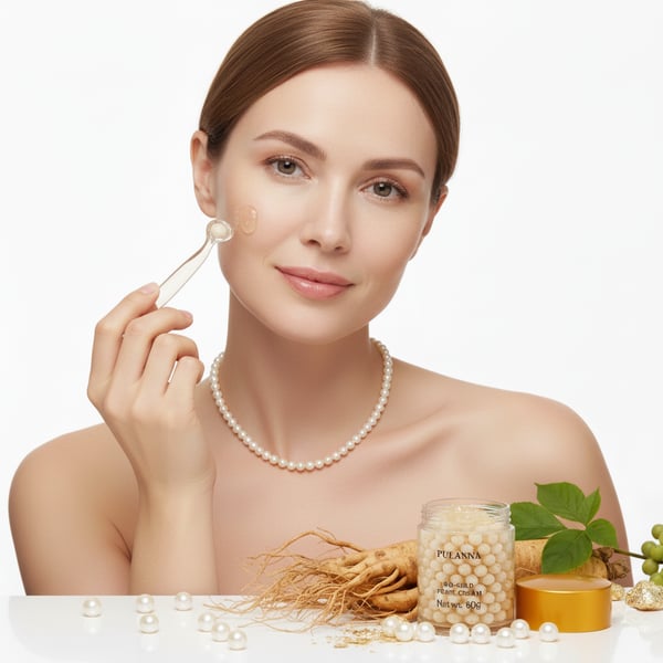 Pulanna Pearl Ansigtscreme - 24 karat guld - Fugtgivende, regenererende, anti-aging
