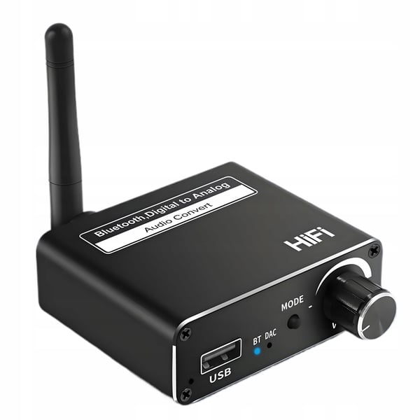 BLUETOOTH 5.0 MODTAGER TRANSMISSION LYDOVERFØRER DAC 5.1 BT CINCH AUX USB BLUETOOTH 5.0 MODTAGER TRANSMISSION LYDOVERFØRER DAC 5.1 BT CINCH AUX USB