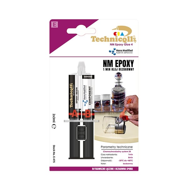 EPOXYLIM 1 MINUT FARVELØS 2*3ML - TQ E-475