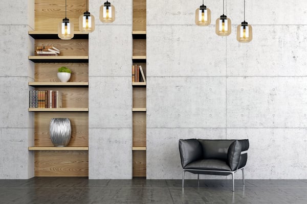 MODERNE ELEGANT HÆNGELAMPE MED GLASSKÆRM