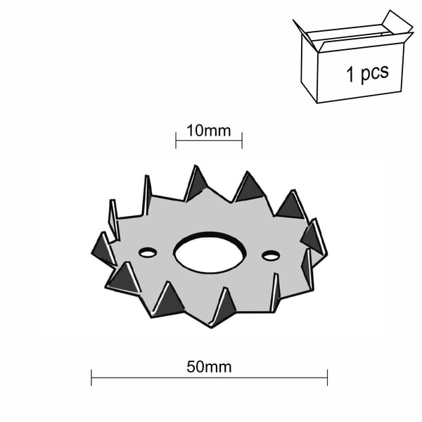 Bulldog Enkeltsidet Ring 50mm M10