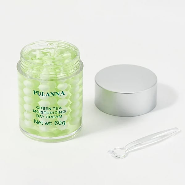 Pulanna dagcreme med grøn te - fugter og opfrisker huden intensivt - 60 ml