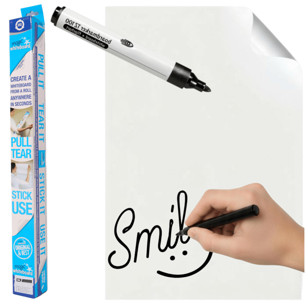 Självhäftande perforerad whiteboardtavla