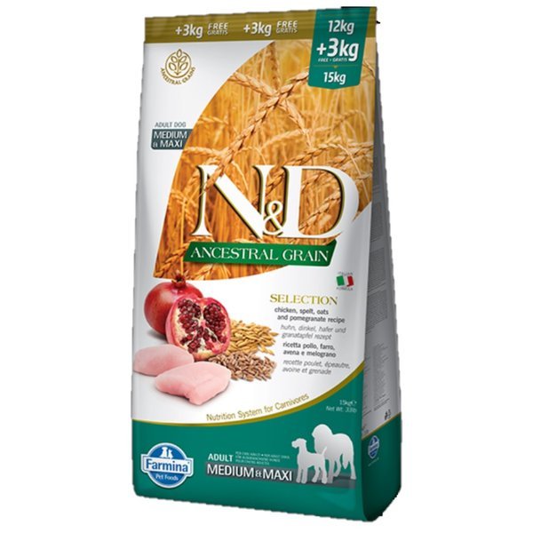 Torrfoder FARMINA Ancestral Grain Selection Adult 15kg