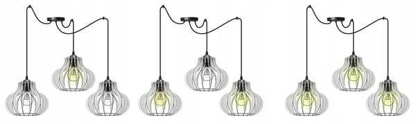 Hængende lampe, loftslysekrone, træ, LED lampeskærm