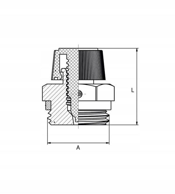 Luftventil manuel 1/2"