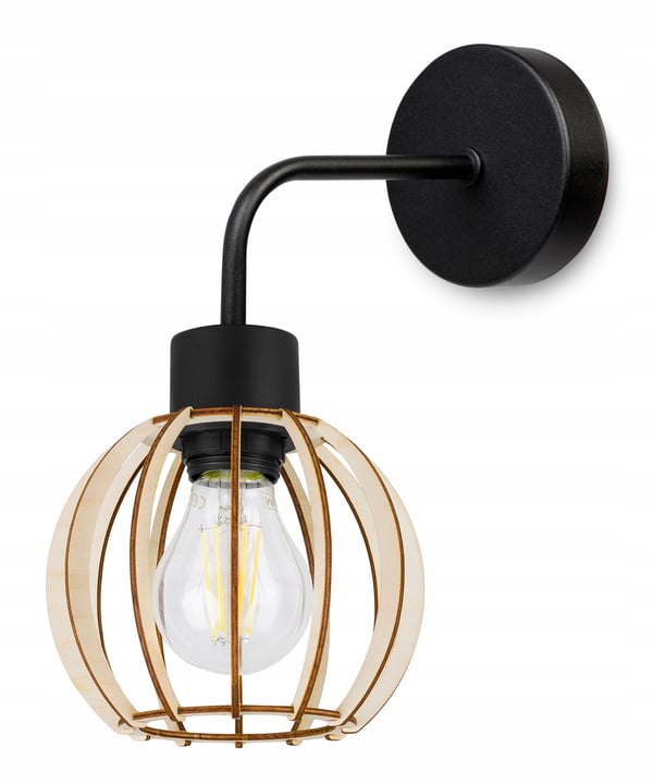 VÆGLAMPE, FIRKANTET LAMPE, LOFTSLAMPE, TRÆSKÆRM, LED